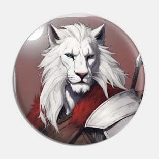 Fantasy lion red Pin