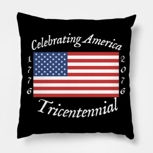 Tricentennial White/Black Pillow