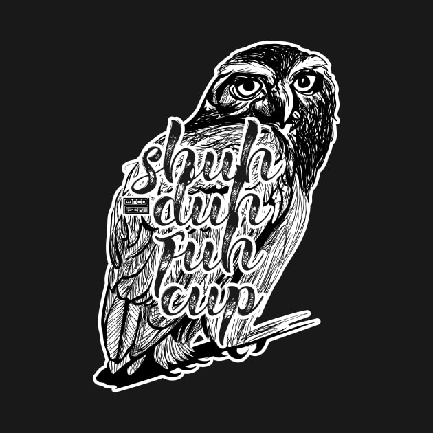 Funny Hidden Message Shuh Duh Fuh Cup Mad Owl Lover by porcodiseno