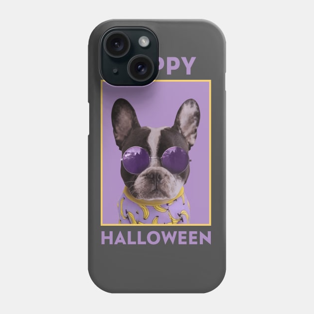 Happy Halloween Dog Meme Phone Case by Evlar