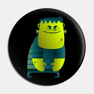 Cute Frankenstein illustration Pin