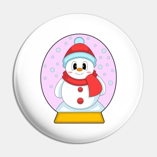 Snowman Christmas Winter time Pin