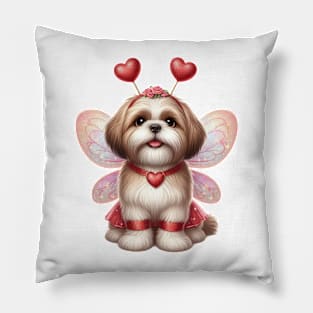 Valentine Fairy Shih Tzu Dog Pillow