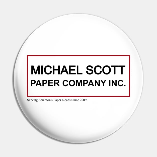 Michael Scott Paper Company Pin by Secnev