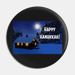 Festive Landscape Card: Happy Hanukkah! Pin