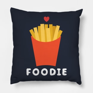 Whimsical and cute foodie fries Pillow