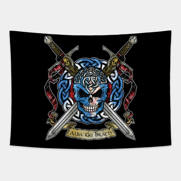 Celtic Warrior: Scotland Tapestry by celtichammerclub