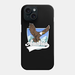 Austria Ski mountains travel patch Phone Case