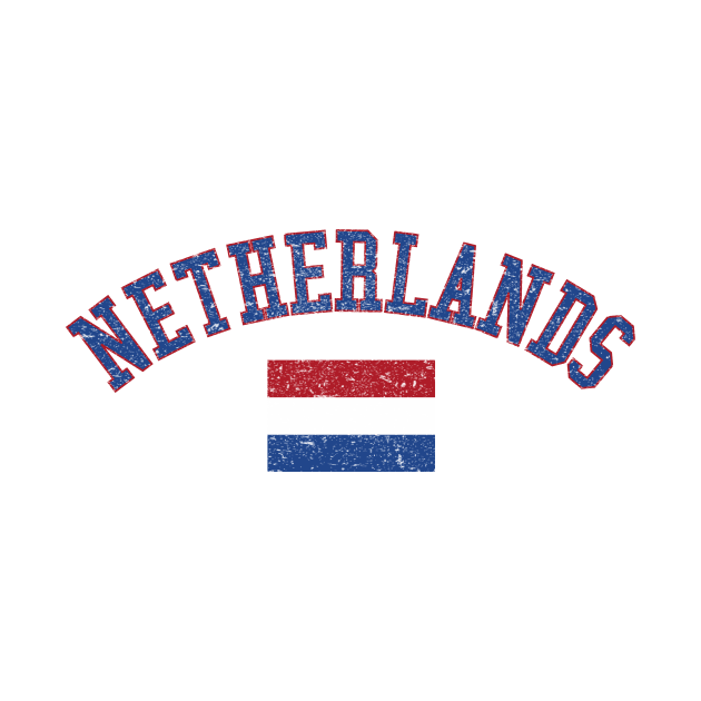 Netherlands Vintage Country Flag by zurcnami