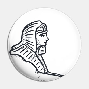 Sphinx Illustration Pin