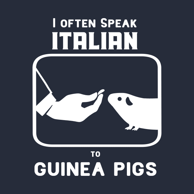 Funny Italian hand gesture and a guinea pig by croquis design