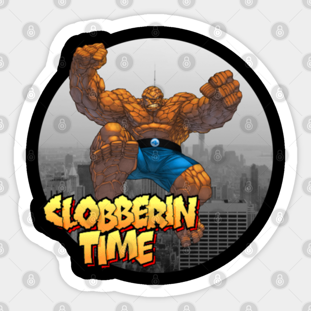 The Thing Marvel Sticker Teepublic