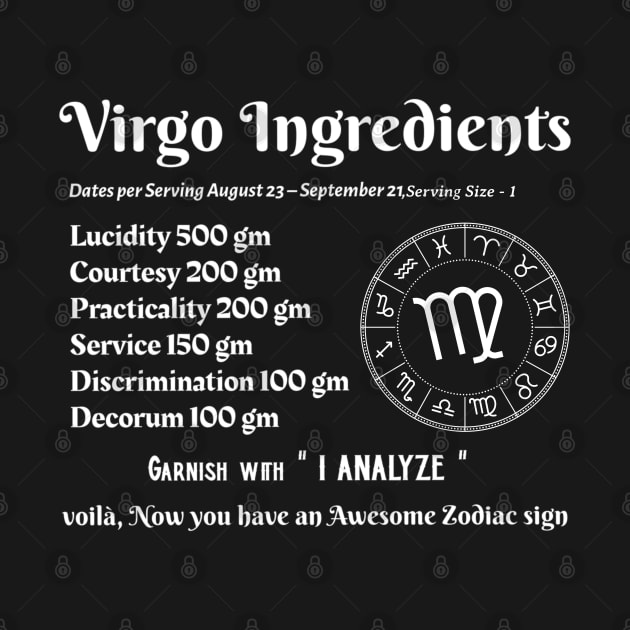 Virgo Ingredients by Ink by Evanliy