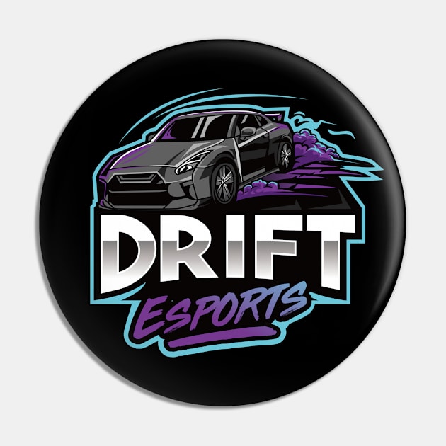 Drift Esports Logo Pin by XLNC Merch