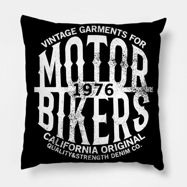 motorcycle Pillow by Supertrooper