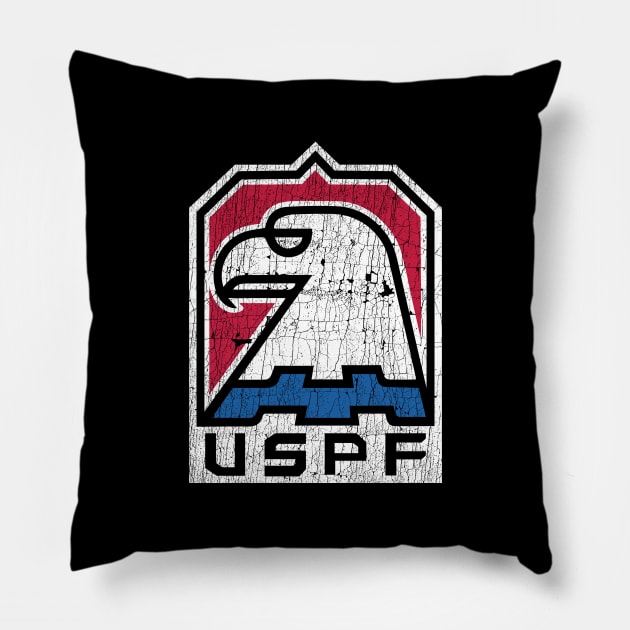 Escape From New York - USPF (vintage) Pillow by cpt_2013