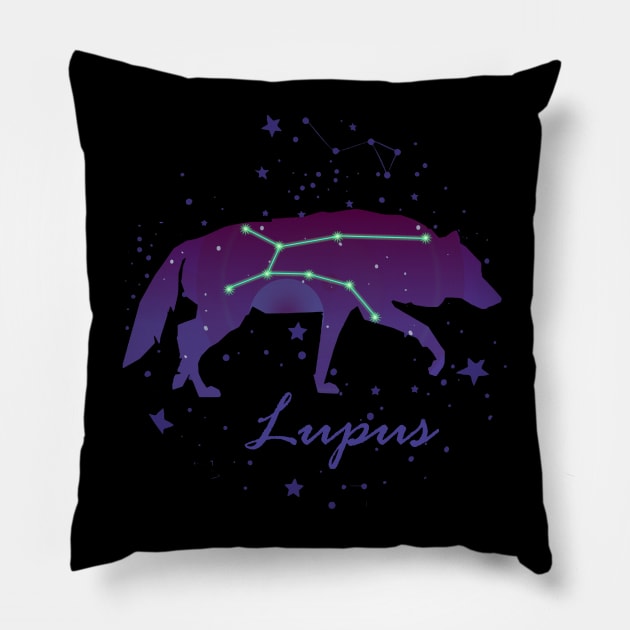 Lupus Constellation Pillow by TheUnknown93