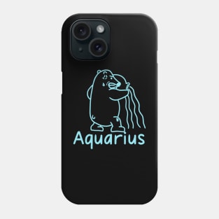 Aquarius Bear Cute 2 Phone Case