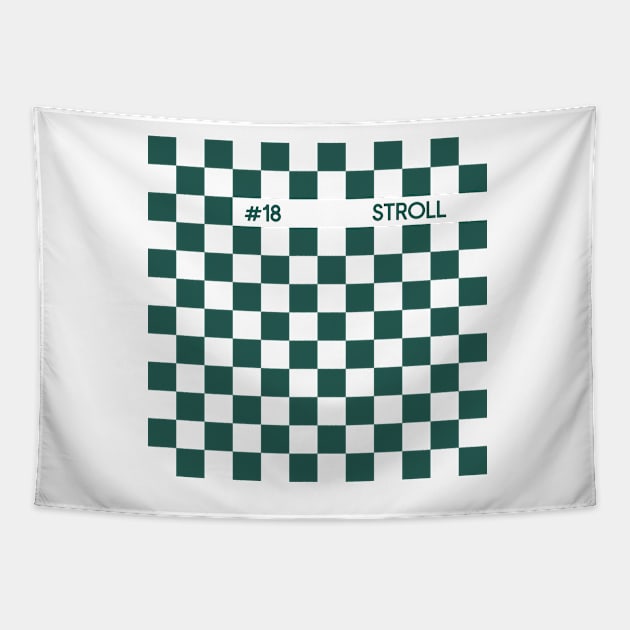 Lance Stroll Racing Flag - 2022 Season Tapestry by GreazyL