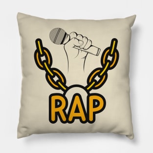 Microphone Rap chain Pillow