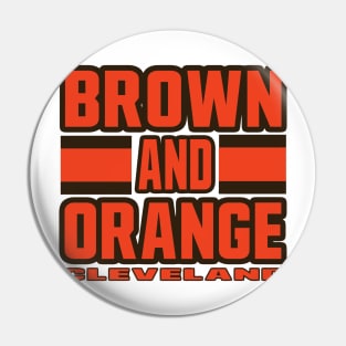 Cleveland LYFE Brown and Orange Pin