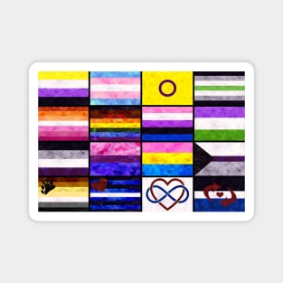 Pride Flag Collage Magnet