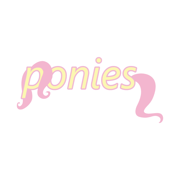 Ponies Typography - Fluttershy by Hyper Dash