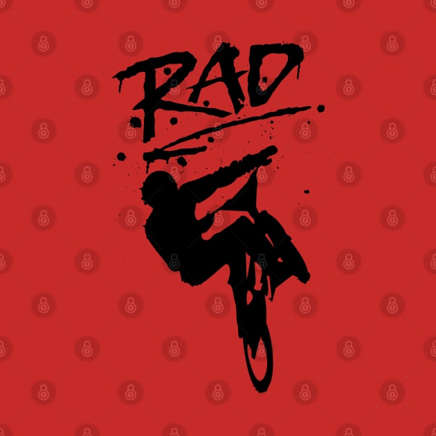 RAD BMX Bike Graffiti - 80s Movie Radical T-shirts by ChattanoogaTshirt