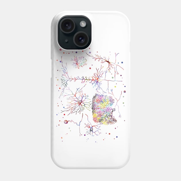 Nerve cells Phone Case by RosaliArt