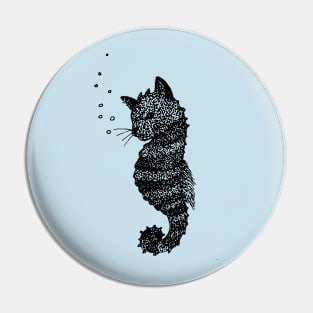 Cat-seahorse hybrid Pin