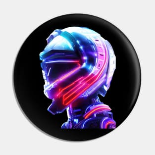 Futuristic helmet Pin