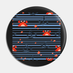marine seamless pattern Pin
