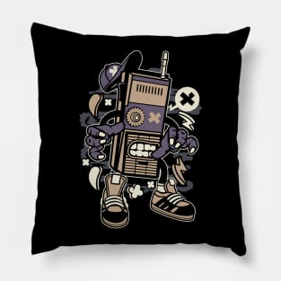 Vintage radio monster Pillow