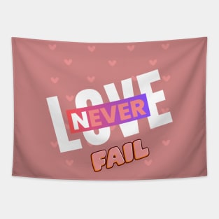 love never fail Tapestry