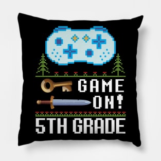 Game On 5th Grade Teacher Student Happy Back To School Gamer Pillow