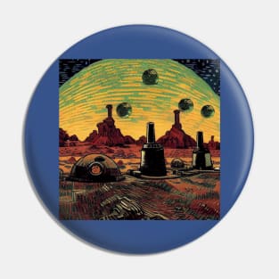 Starry Night in Mos Eisley Tatooine Pin