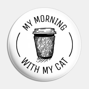 My morning coffee with my cat Pin