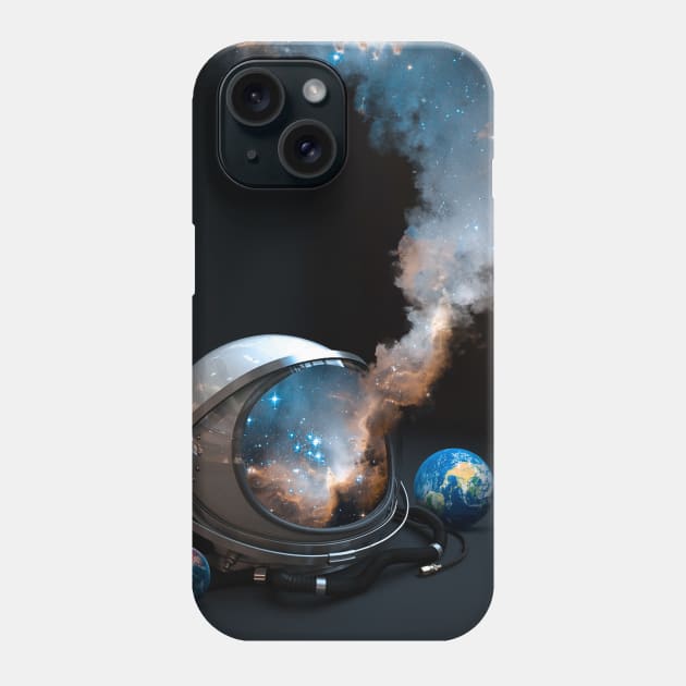 Galaxy helmet Phone Case by sidomatic