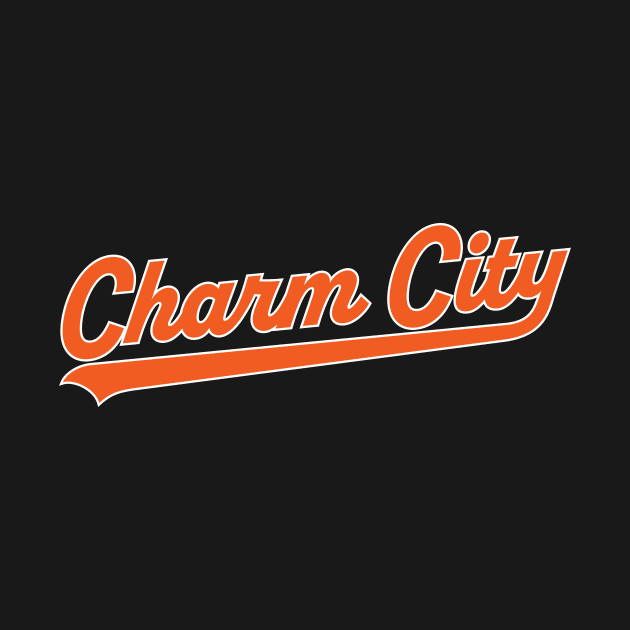 Baltimore Charm City Baseball Tee: Hit a Home Run with City Pride! by CC0hort