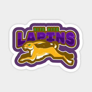 Vite Vite Lapins Mardi Gras Edition Magnet