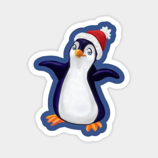 Happy Holidays Penguin Magnet