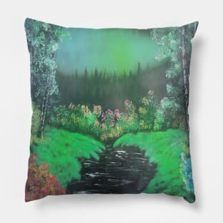 Garden in sunlight Pillow