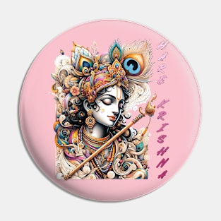 Krishna in color pencil Pin