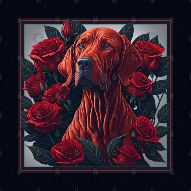 Vizsla red roses by xlhombat