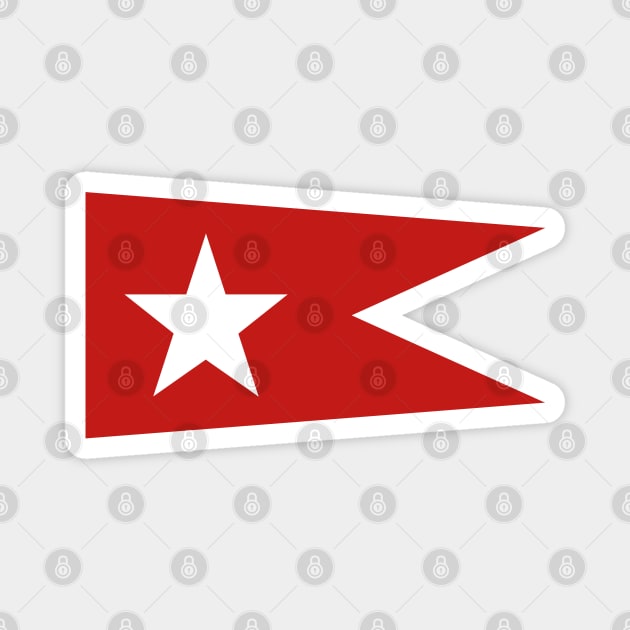 White Star Line Pennant Magnet by Lyvershop