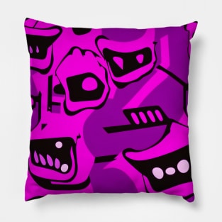 Weird Gooey Purple Things Pillow