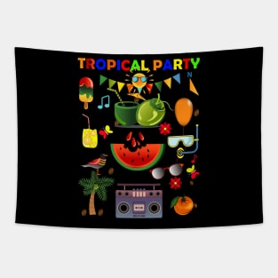 Tropical collection for summer beach party Tapestry