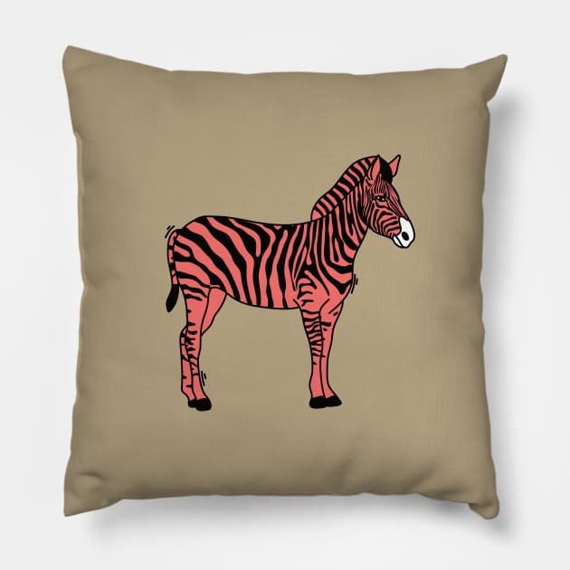 Pink zebra full body Pillow by magyarmelcsi