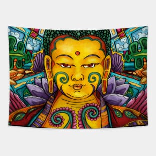 Buddha pop art painting, colorful meditation Tapestry