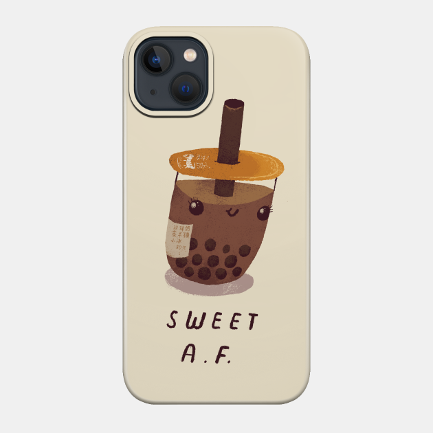 Sweet AF - Bubble Tea - Phone Case